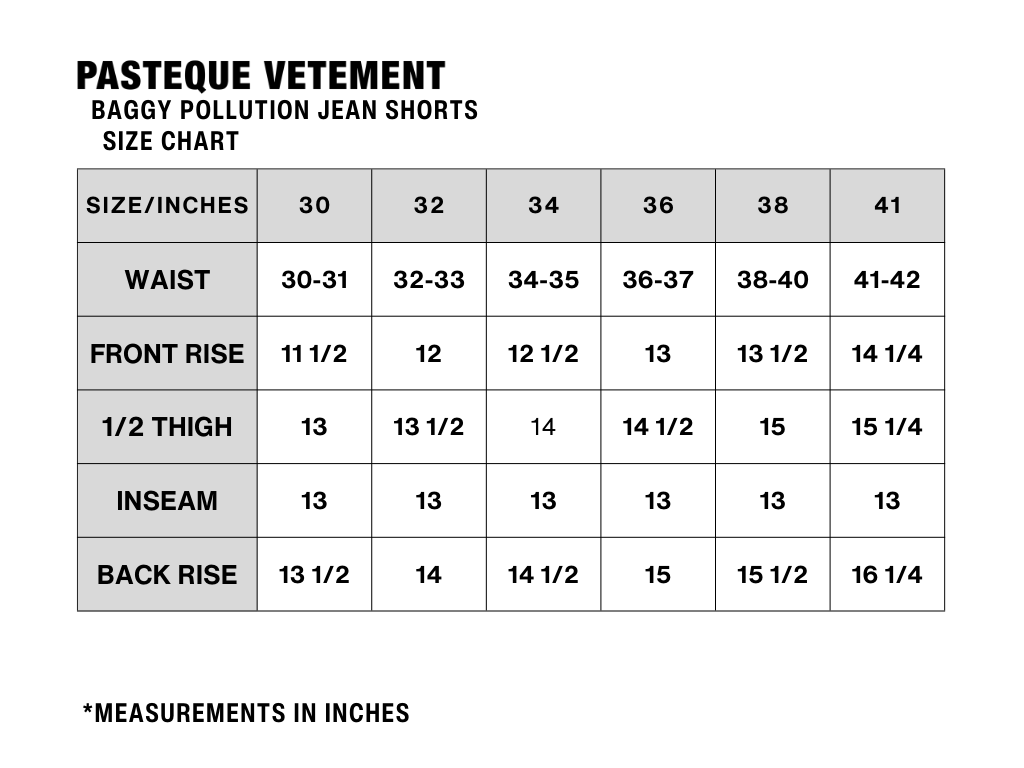 Baggy Pollution Jean Shorts Sky-colored