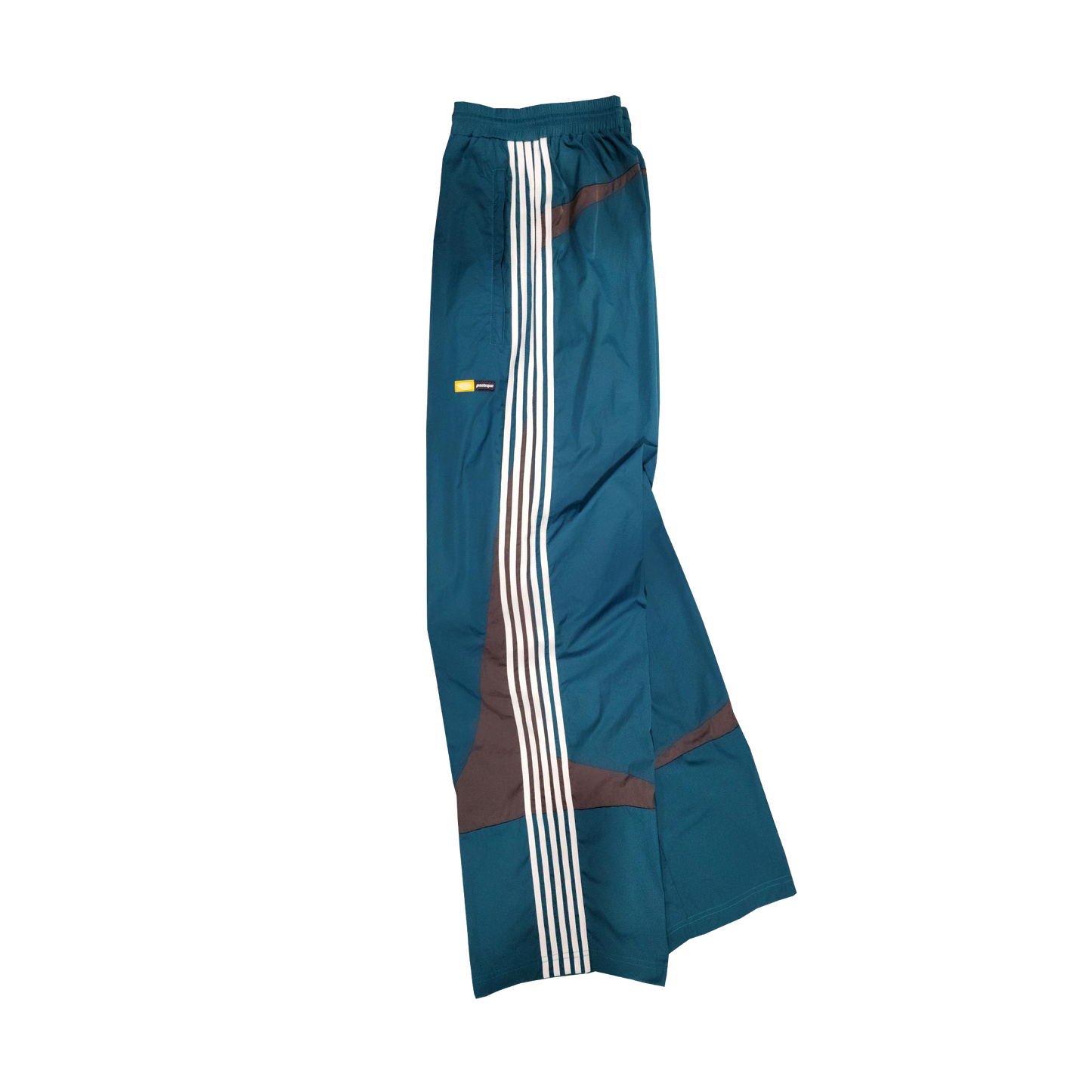 5-Stripe Nylon Twill Track Pants – Green