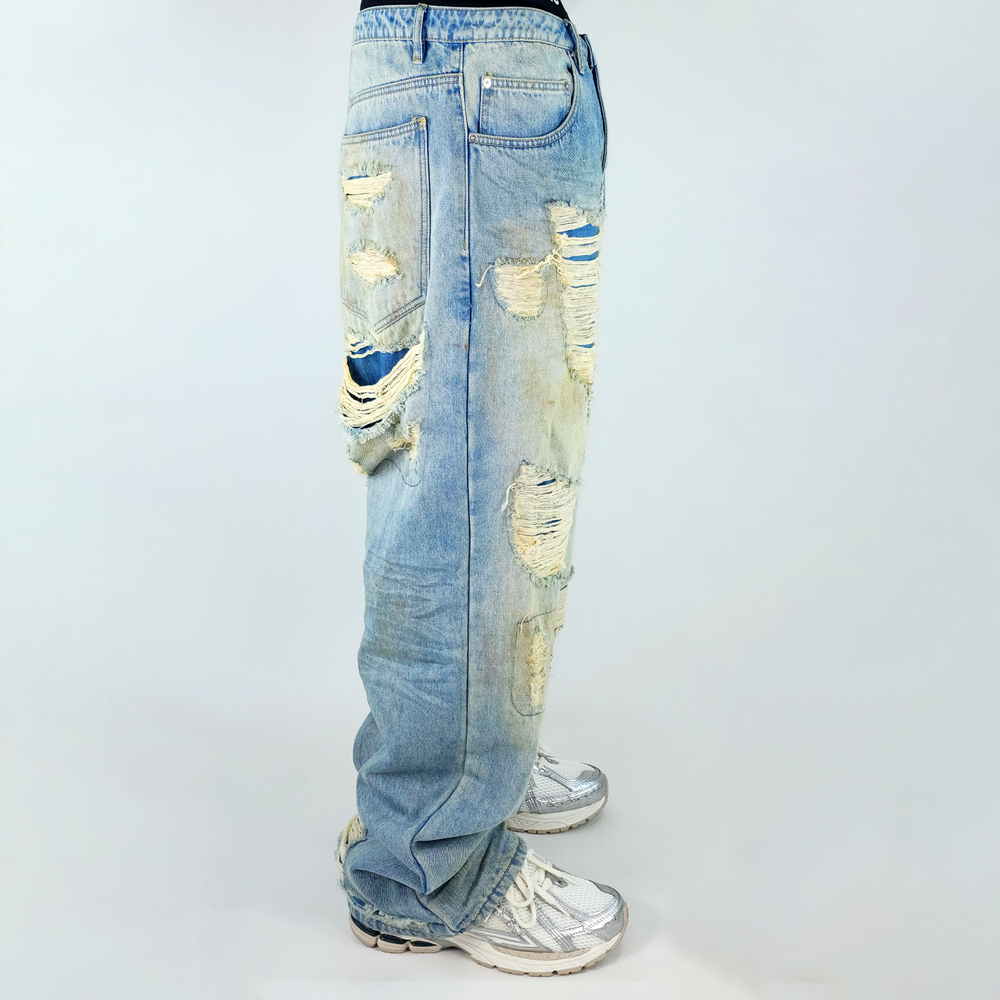 Destroyed Denim Pants