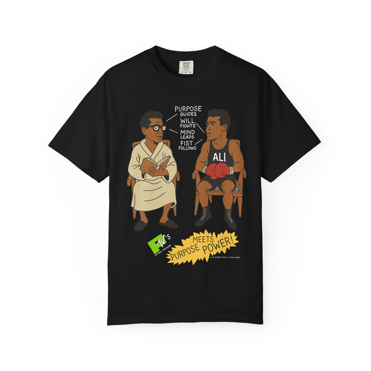 Power Meets Purpose Muhammad Ali & Malcolm X T-Shirt