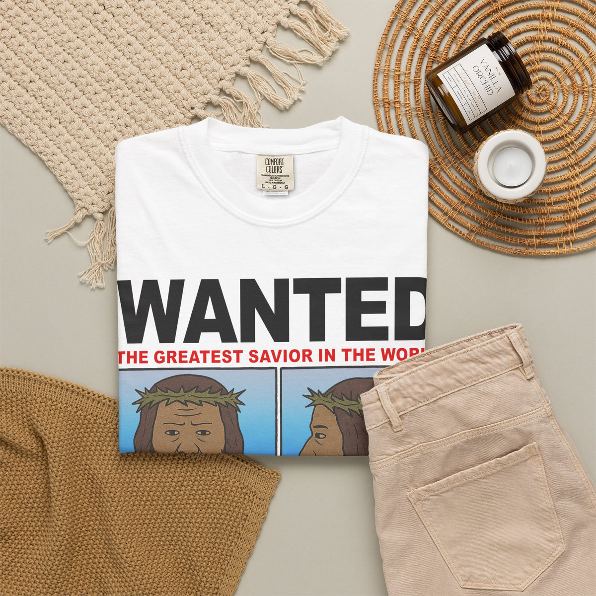 WANTED: The Greatest Savior T-Shirt In White
