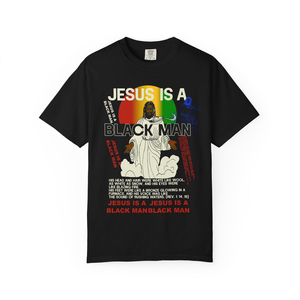 Jesus Is a Black Man T-Shirt In Black