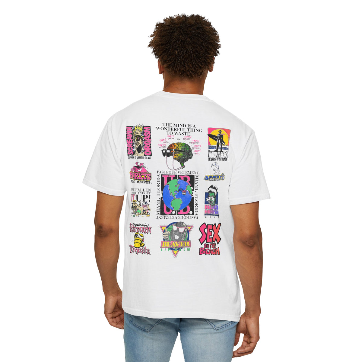 Patchwork Sticker Collage T‑Shirt