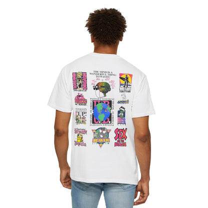 Patchwork Sticker Collage T‑Shirt