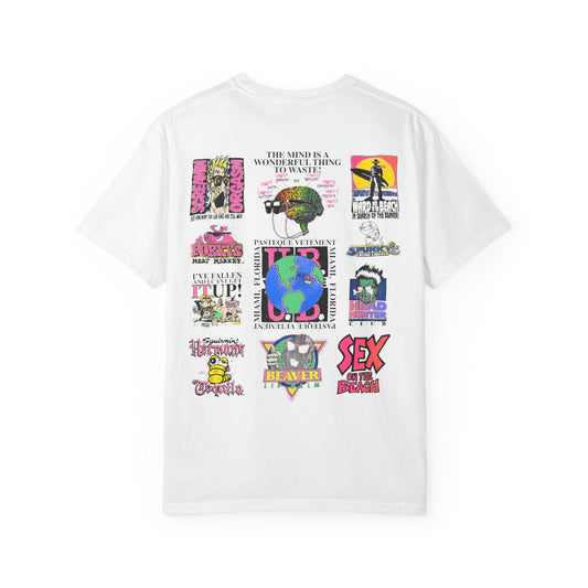 Patchwork Sticker Collage T‑Shirt