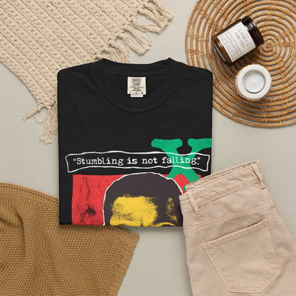Stumbling is not falling. T-Shirt