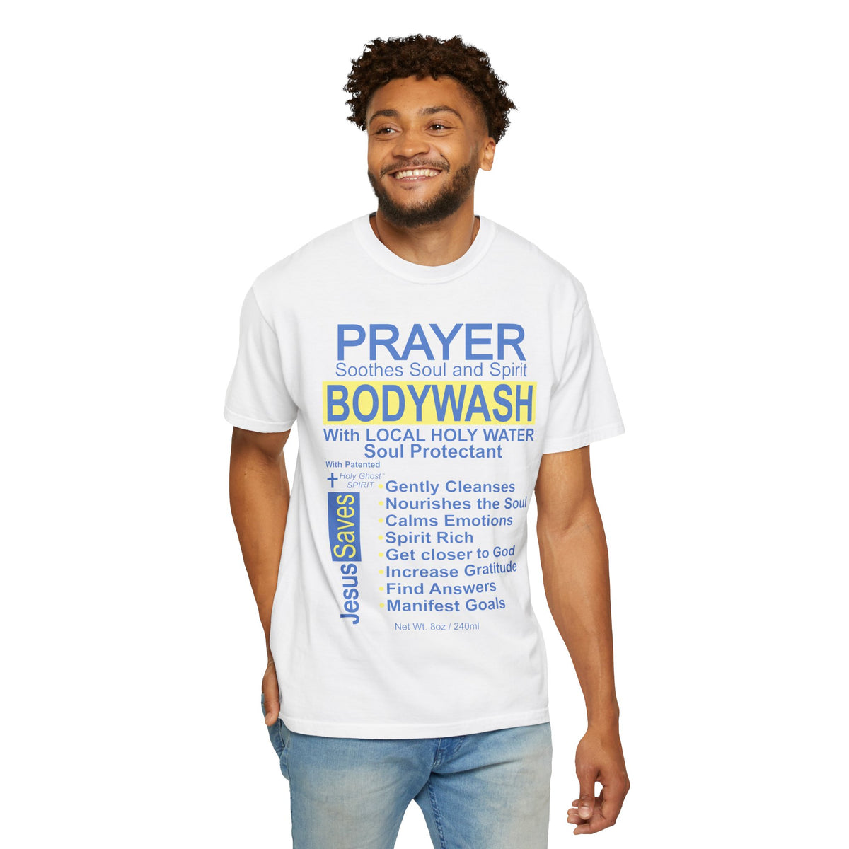 Jesus Saves Prayer Bodywash T‑Shirt