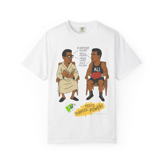 Power Meets Purpose Muhammad Ali T-Shirt In White