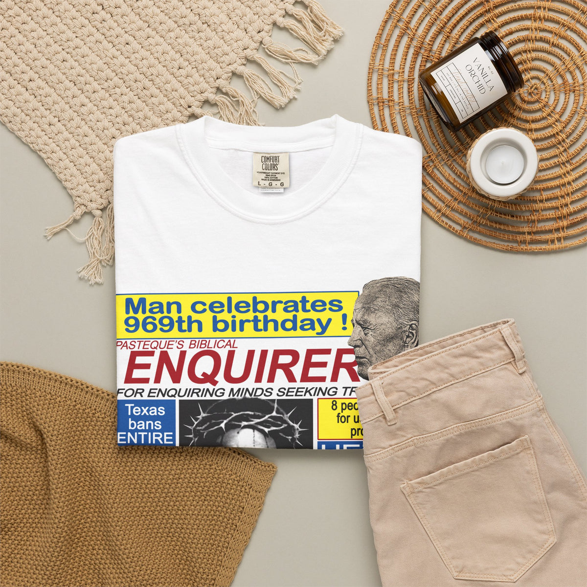 Tabloid News Collage T‑Shirt