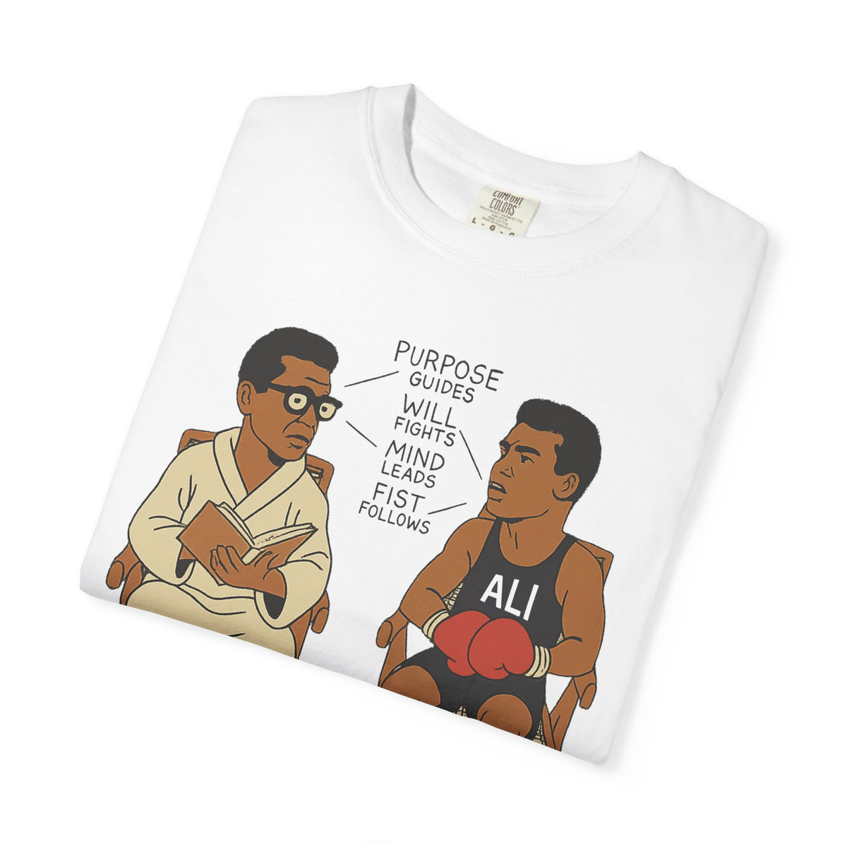 Power Meets Purpose Muhammad Ali T-Shirt In White