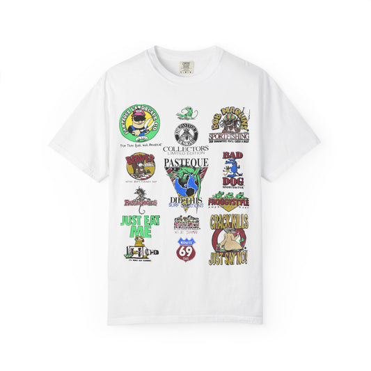Patchwork Sticker Collage T‑Shirt