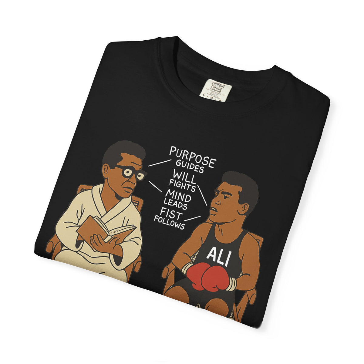 Power Meets Purpose Muhammad Ali & Malcolm X T-Shirt