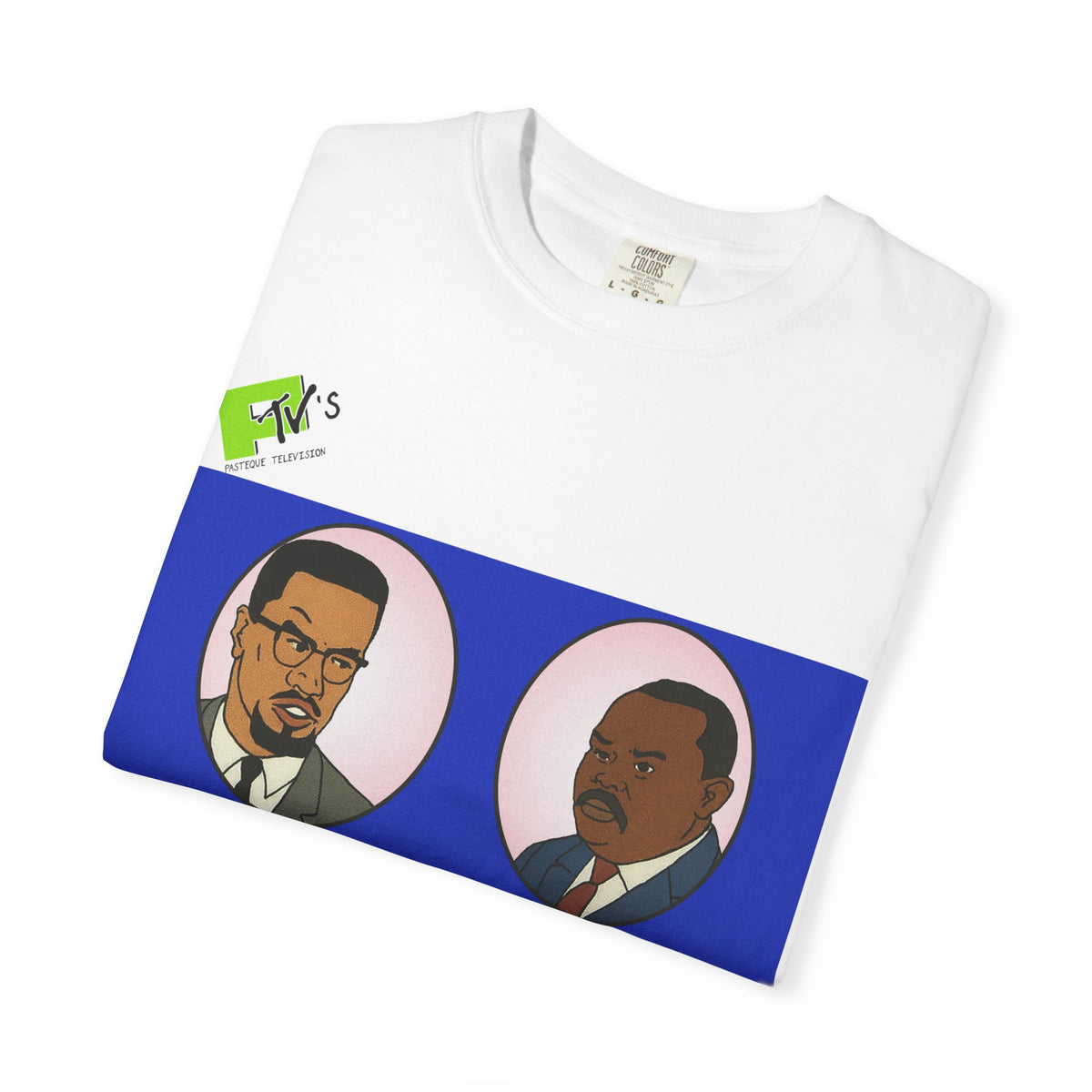 No Laughing Malcolm X & Garvey T-Shirt In White