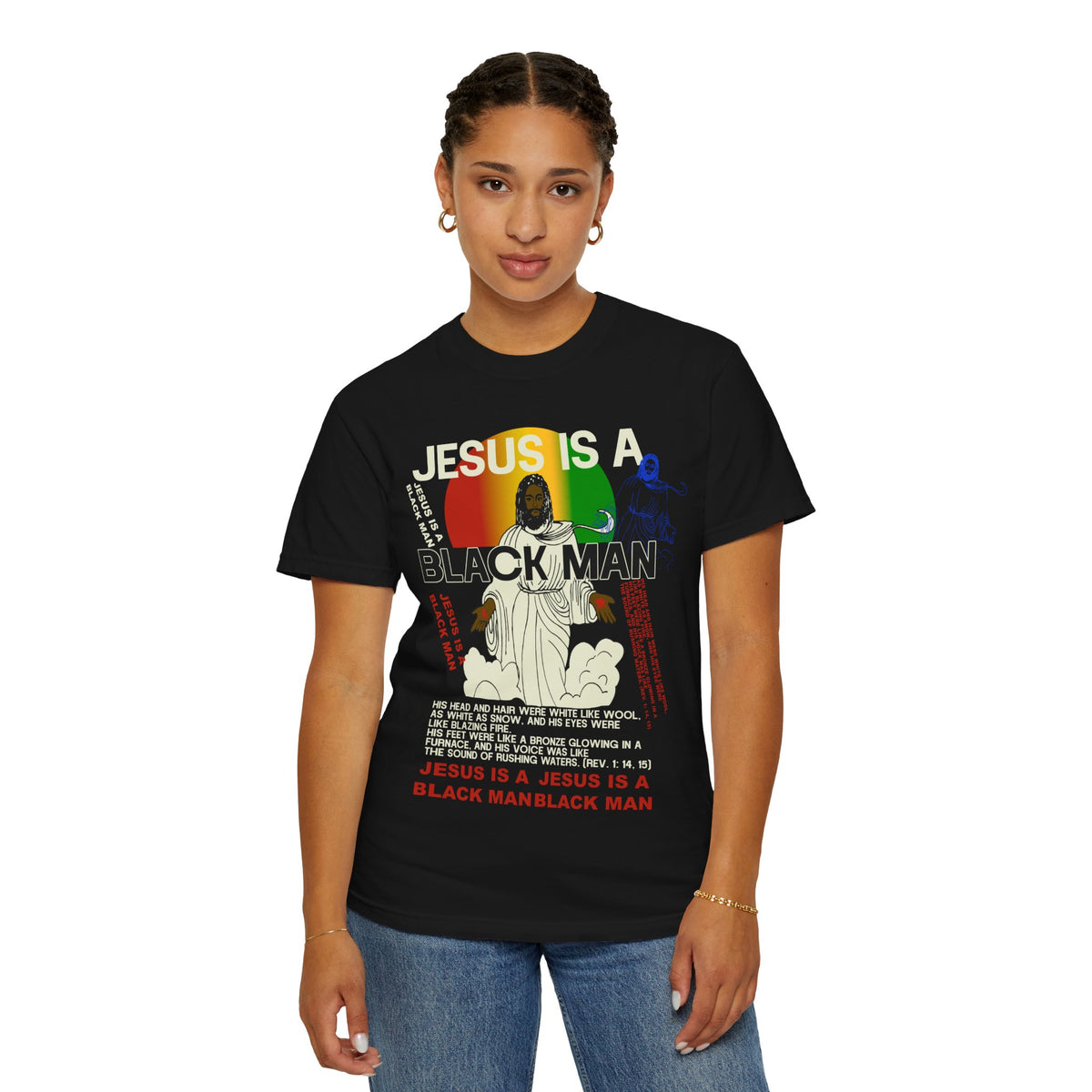 Jesus Is a Black Man T-Shirt In Black