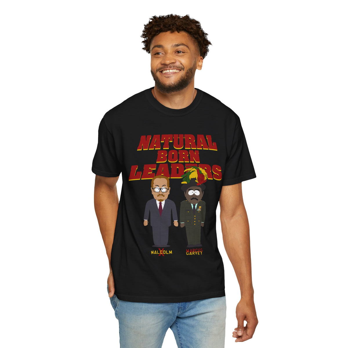 Natural Born Leaders Malcolm & Garvey Tribute T-Shirt