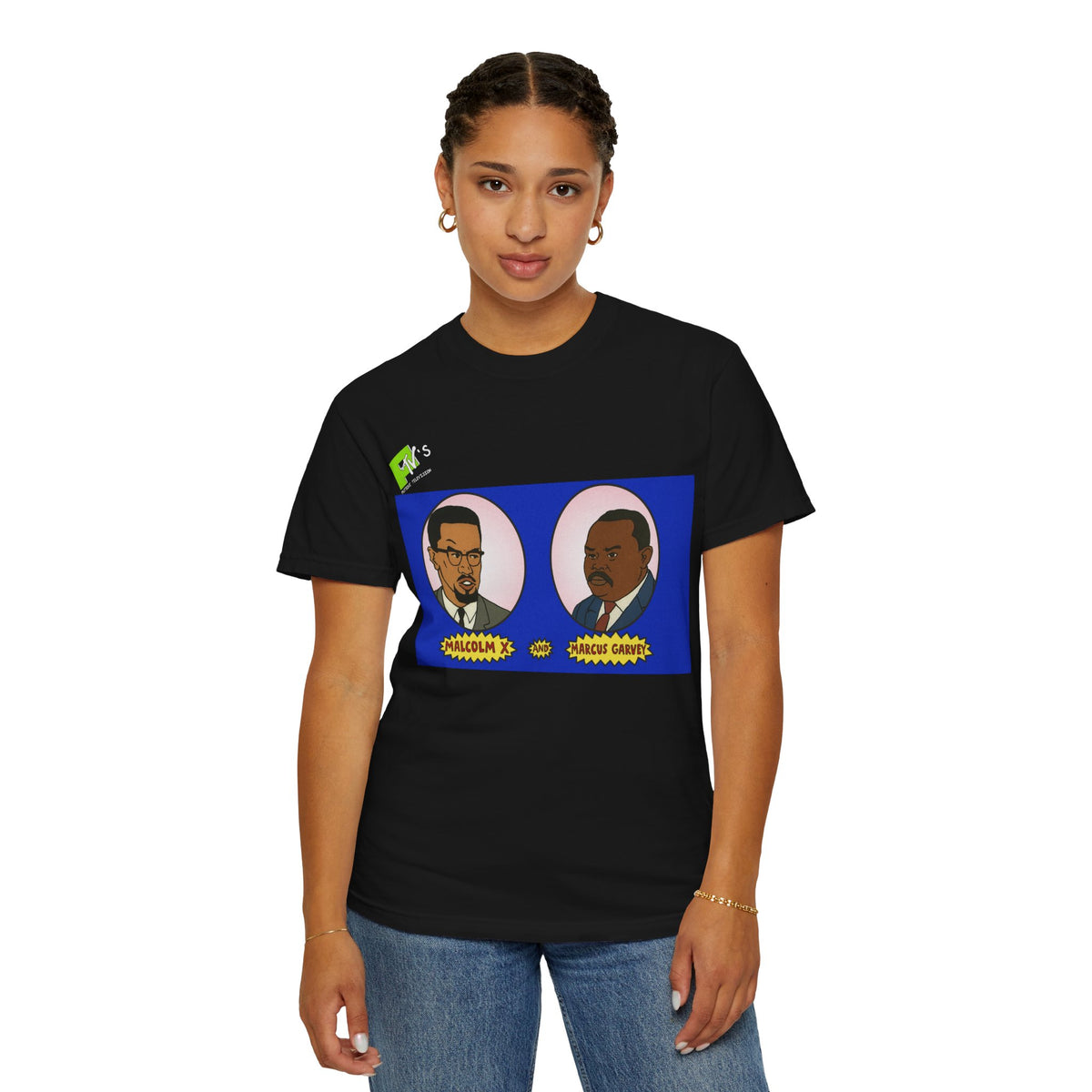No Laughing Malcolm X & Garvey T-Shirt