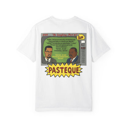 No Laughing Malcolm X & Garvey T-Shirt In White