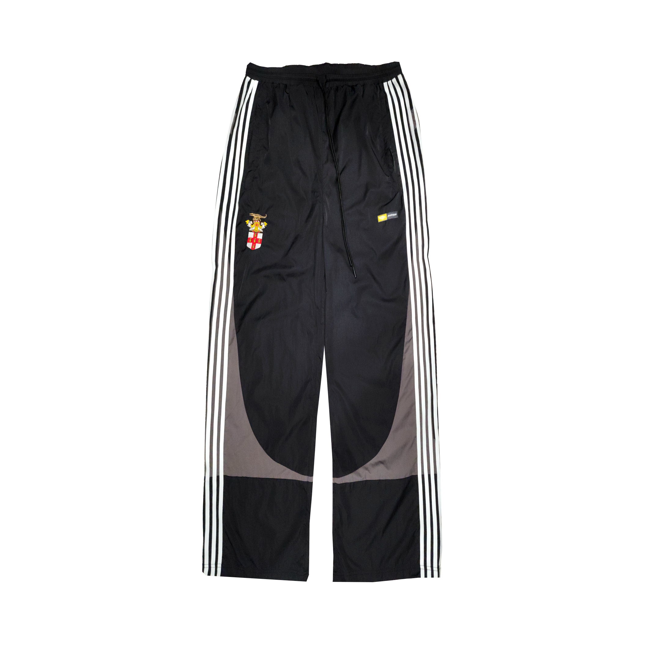 5-Stripe Nylon Twill Track Pants – Black