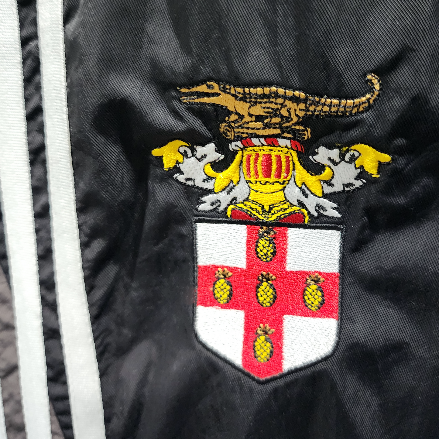 5-Stripe Nylon Twill Track Pants – Black