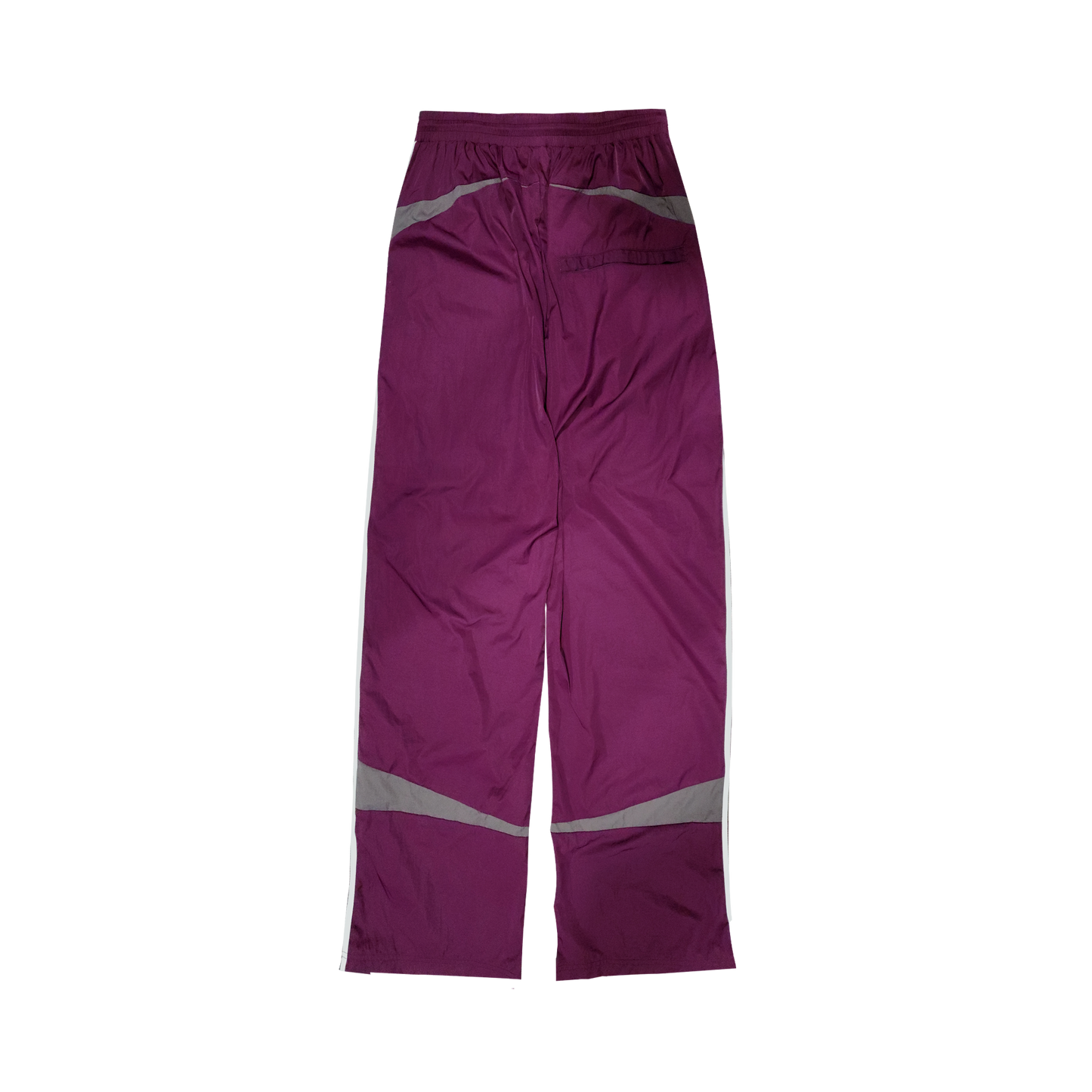 5-Stripe Nylon Twill Track Pants – Burgundy