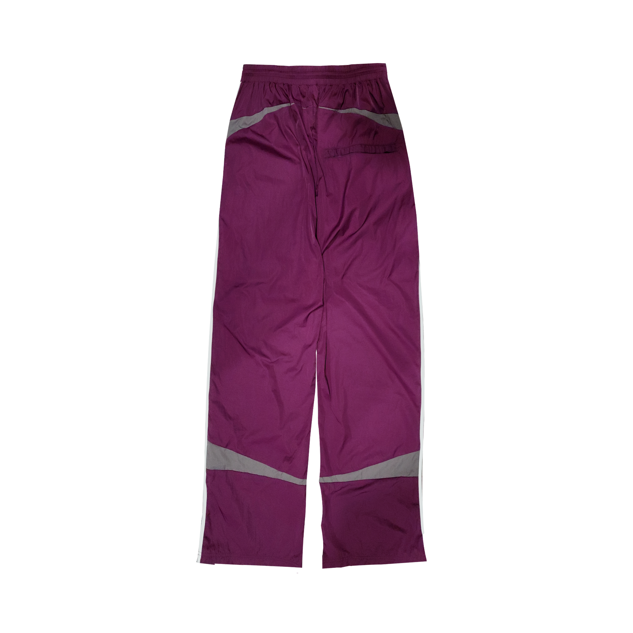 5-Stripe Nylon Twill Track Pants – Burgundy
