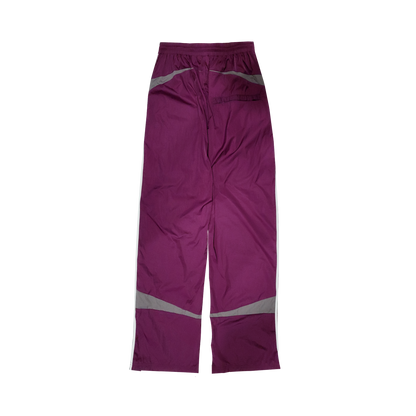 5-Stripe Nylon Twill Track Pants – Burgundy