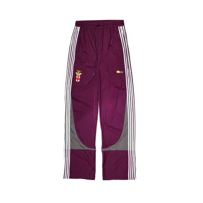 5-Stripe Nylon Twill Track Pants – Burgundy