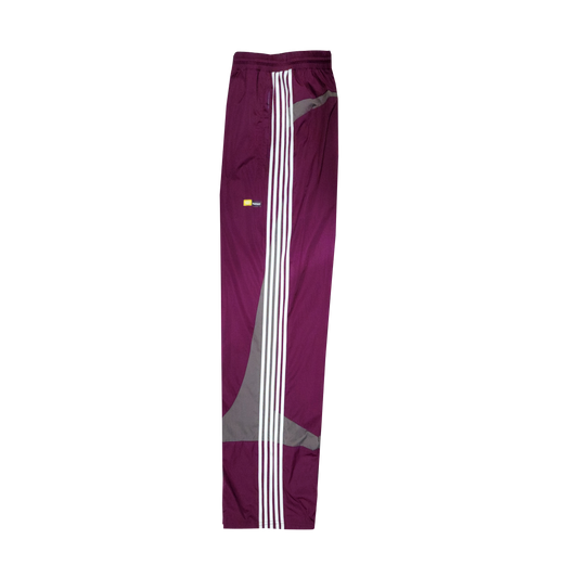 5-Stripe Nylon Twill Track Pants – Burgundy