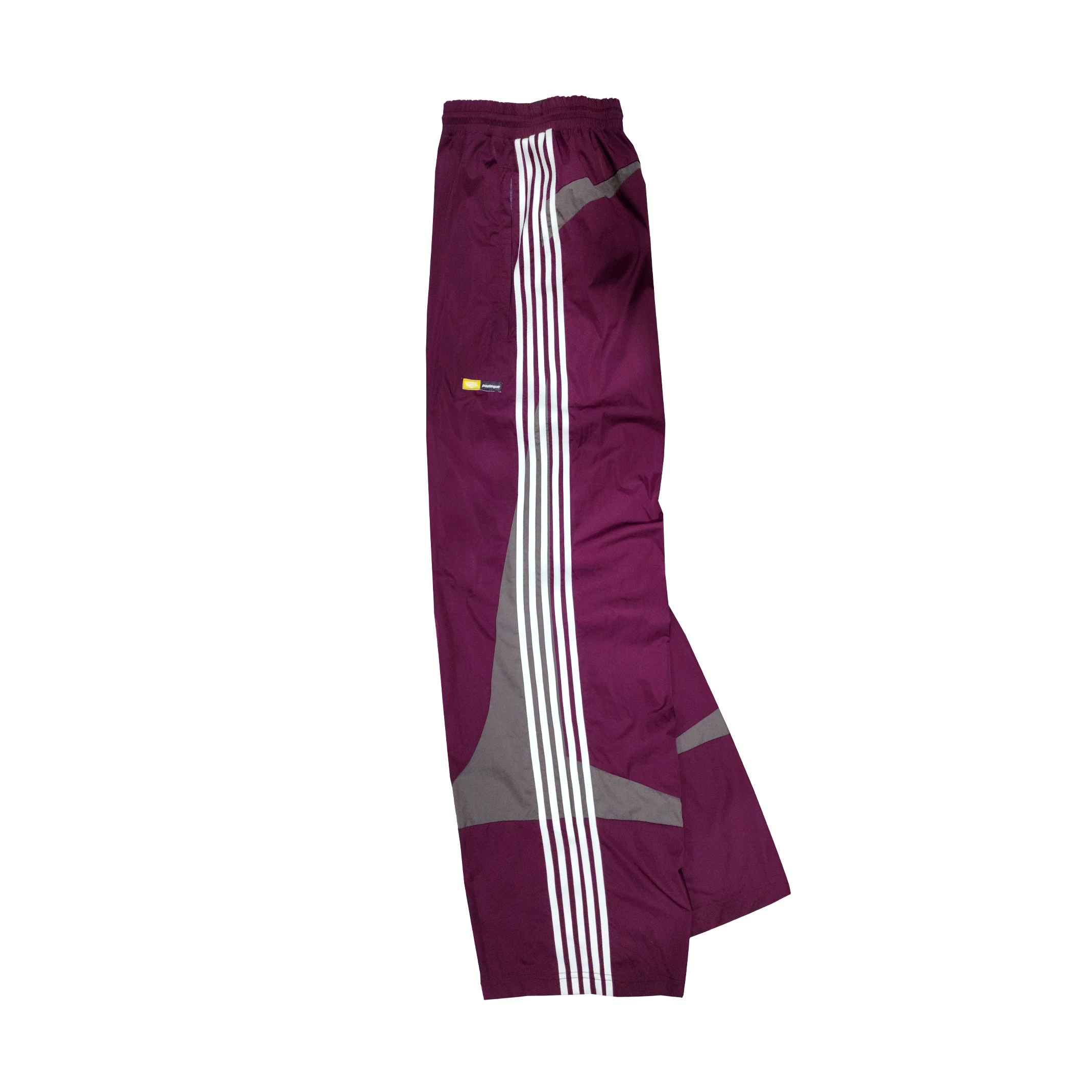 5-Stripe Nylon Twill Track Pants – Burgundy
