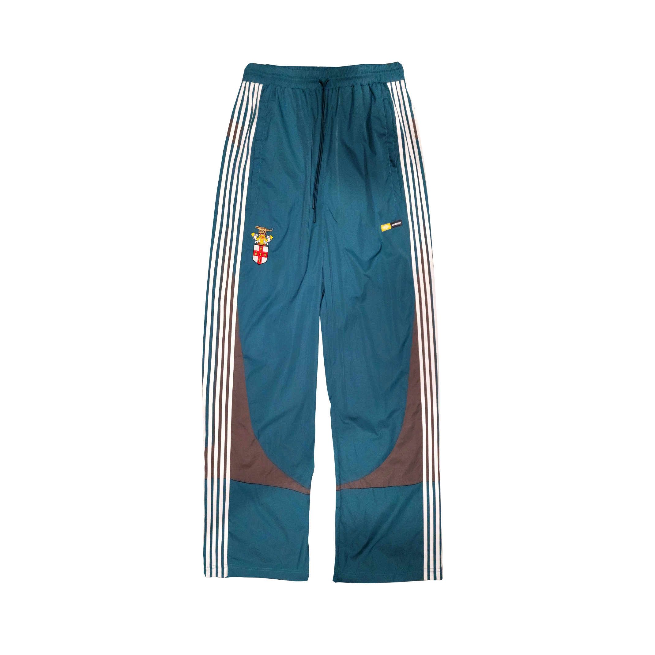 5-Stripe Nylon Twill Track Pants – Green