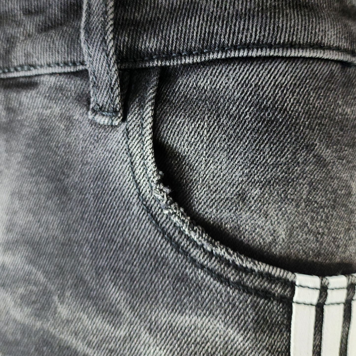 Hachinosu Denim Pants Arau Black