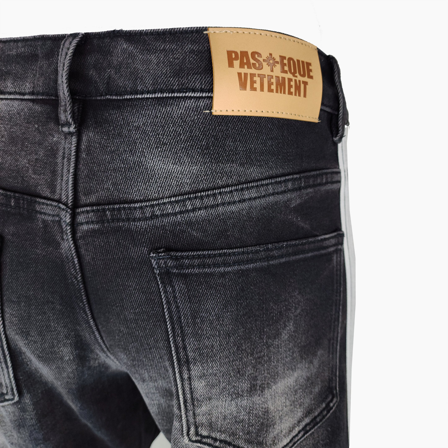 Hachinosu Denim Pants Arau Black