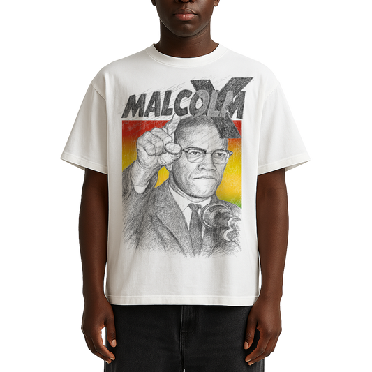 Malcolm X “Tour Tee” by Pasteque Vêtement
