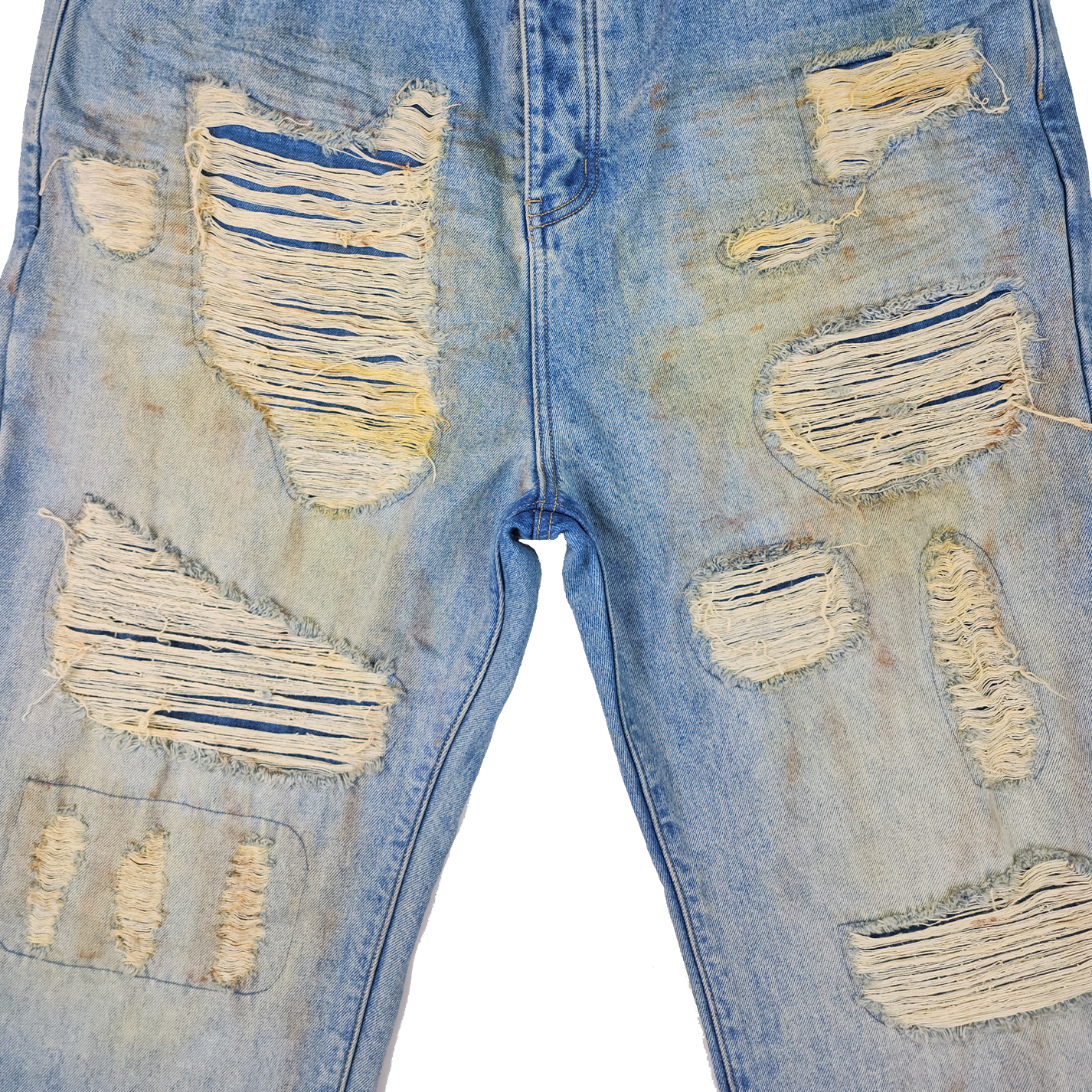 Destroyed Denim Pants