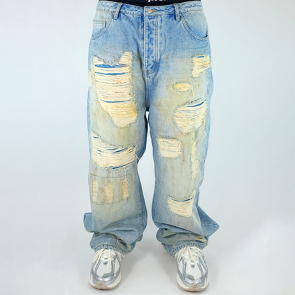 Destroyed Denim Pants